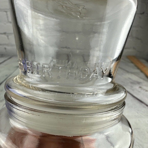 Mr Peanut Planters Jar Glass Vintage 1991‎ 75th Anniversary Top Hat Monocle 9.5” - Picture 4 of 11